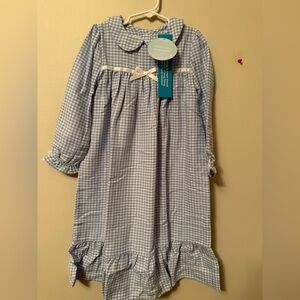 Little English Blue Gingham Nightgown